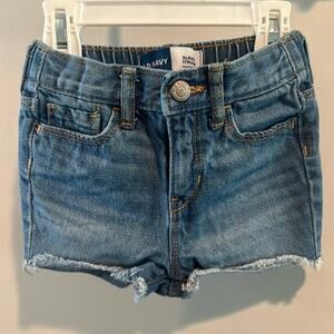 Old Navy 18-24 Month Baby Girl Frayed Hem Denim Shorts